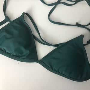 Green bikini top